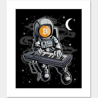 Astronaut Organ Bitcoin BTC Coin To The Moon Crypto Token Cryptocurrency Blockchain Wallet Birthday Gift For Men Women Kids Posters and Art